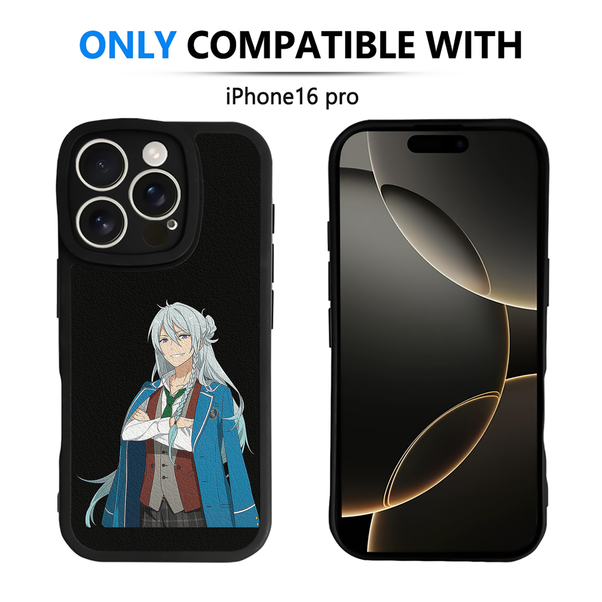 （画像用） あんさんぶるスターズ! Ensemble Stars 【iPhone 16シリーズ対応】シリコンスマホケース（レザー調） 材質：シリコン